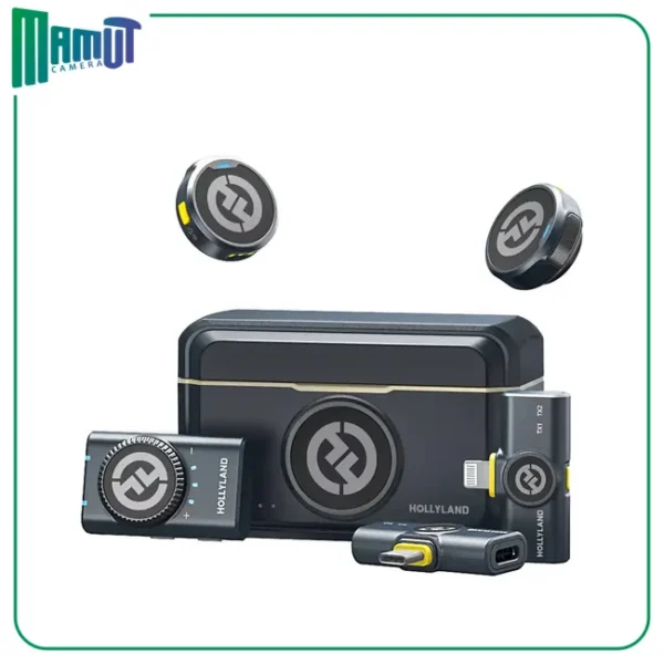 میکروفون بی سیم هالی لند لارک M2 دو نفره کمبو مدل Hollyland LARK M2 DUO 2-Person Wireless Combo Microphone